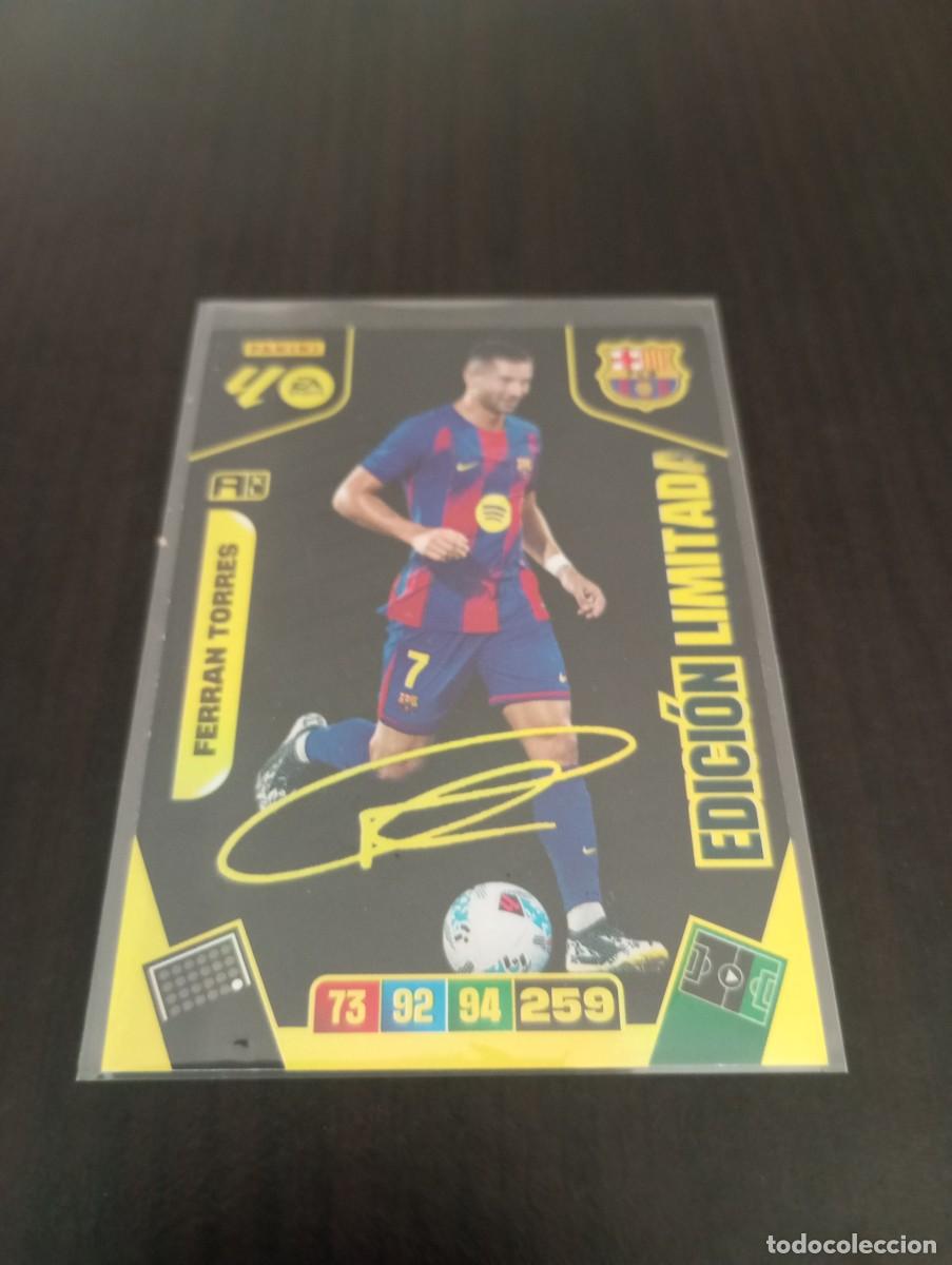 Football Stickers: CARD ADRENALYN XL PANINI 2025-2026 25 26 EDICION LIMITADA FERRAN TORRES BAR&Ccedil;A FIRMA FIRMADA PREMIUM