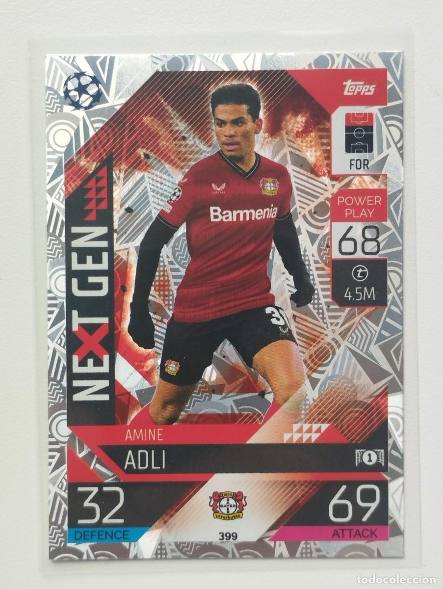 Football Stickers: CROMO CARD TOPPS MATCH ATTAX 2022 2023 22 23 NEXT GEN 399 AMINE ADLI BAYER LEVERKUSEN