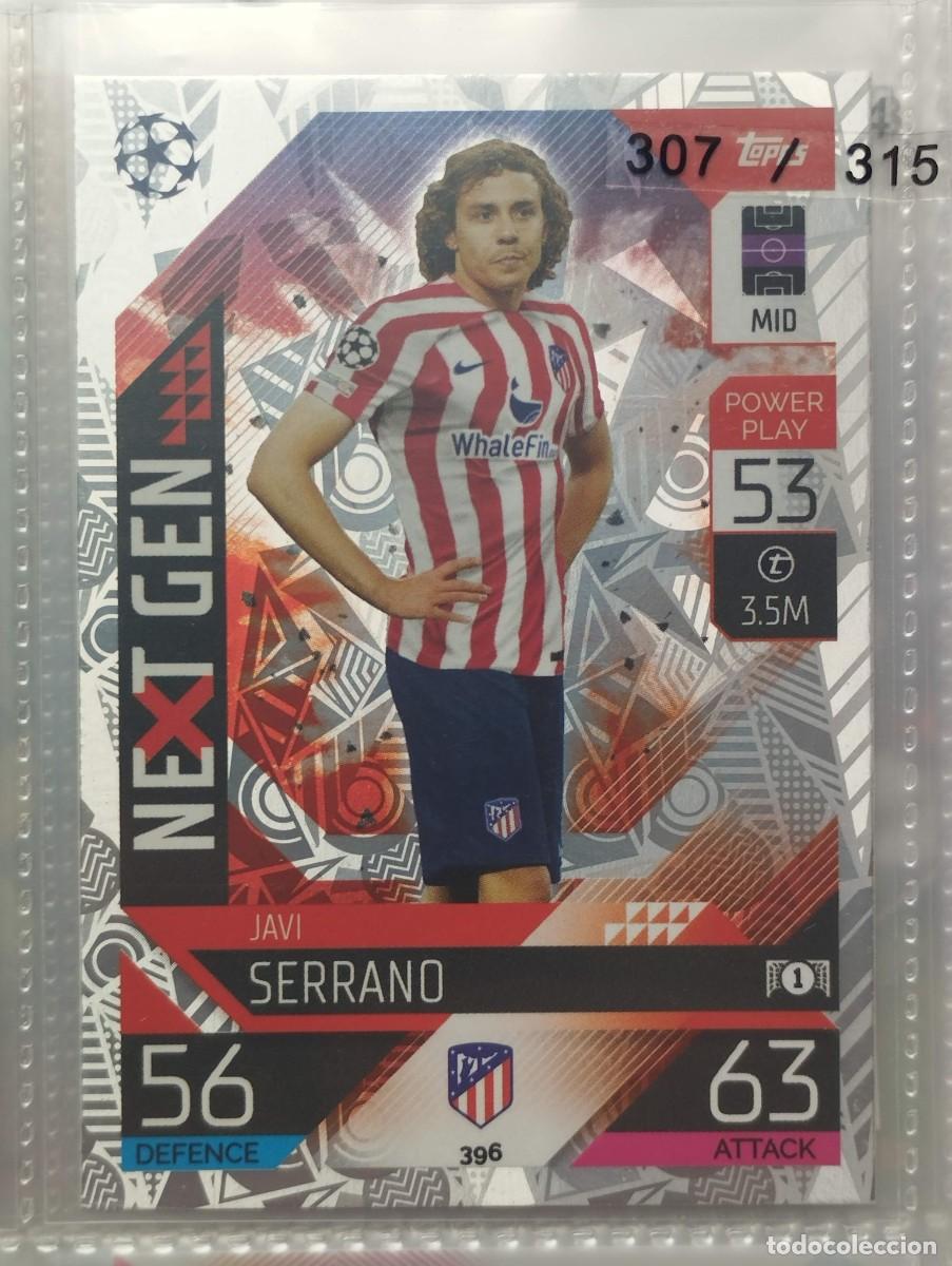 Football Stickers: CROMO CARD TOPPS MATCH ATTAX 2022 2023 22 23 NEXT GEN JAVI SERRANO 396 ATLETICO DE MADRID