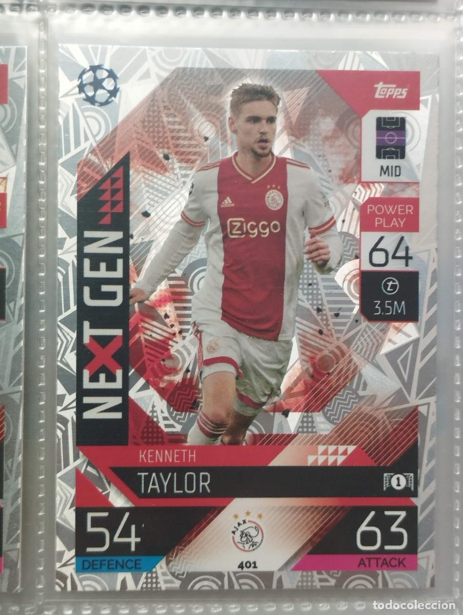 Cromos de F&uacute;tbol: CROMO CARD TOPPS MATCH ATTAX 2022 2023 22 23 NEXT GEN KENNETH TAYLOR 401 AJAX