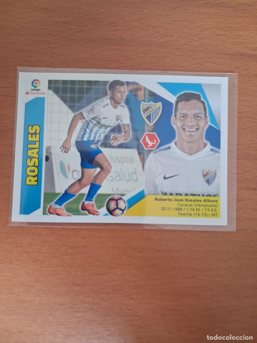 Cromos de F&uacute;tbol: Ediciones Este Liga 2017 2018 17 18 Malaga CF 3 Rosales