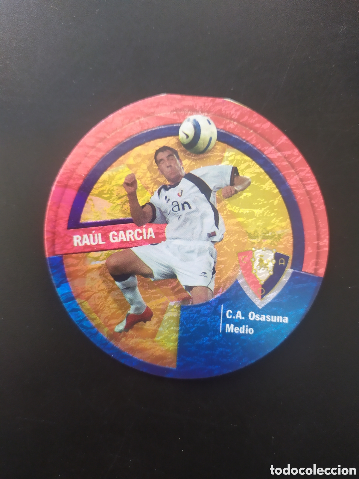 Fu&szlig;ball-Sticker: Mundicromo circlecard danet 2006 2007 06 07 Raul Garc&iacute;a n&deg; 108 Osasuna