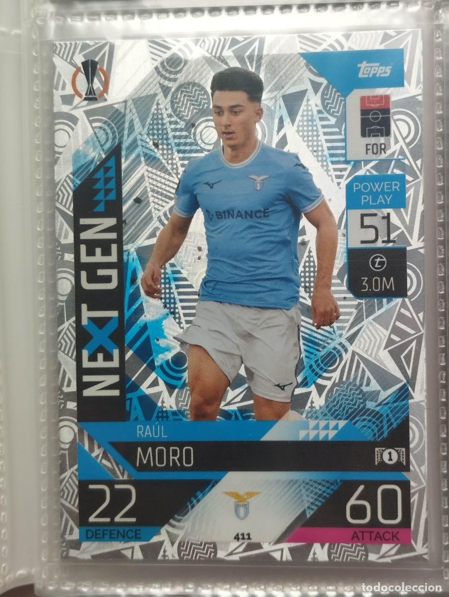 Cromos de F&uacute;tbol: CROMO CARD TOPPS MATCH ATTAX 2022 2023 22 23 NEXT GEN RAUL MORO 411 LAZIO
