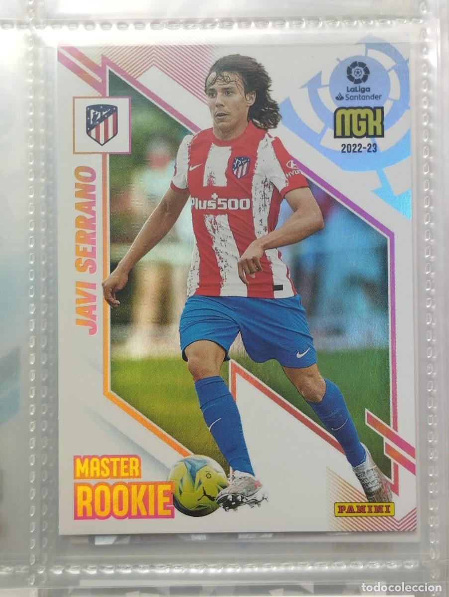 Cromos de F&uacute;tbol: CROMO CARD MEGACRACKS JAVI SERRANO 419 MASTER ROOKIE ATLETICO DE MADRID 22 23 2022 2023 MGK PANINI