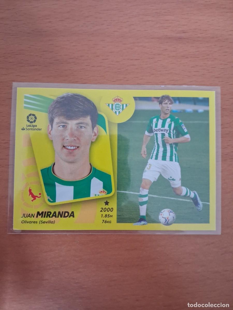 Cromos de F&uacute;tbol: Ediciones Este Liga 2021 2022 21 22 Real Betis 11A Miranda