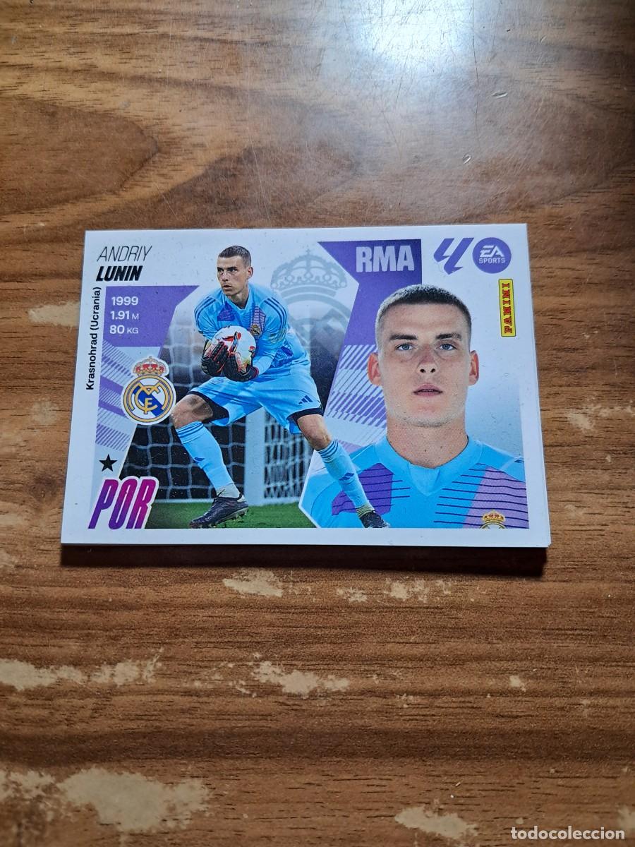 Cromos de F&uacute;tbol: CROMO LIGA ESTE TEMPORADA 25/26: LUNIN (REAL MADRID), N&deg; 4