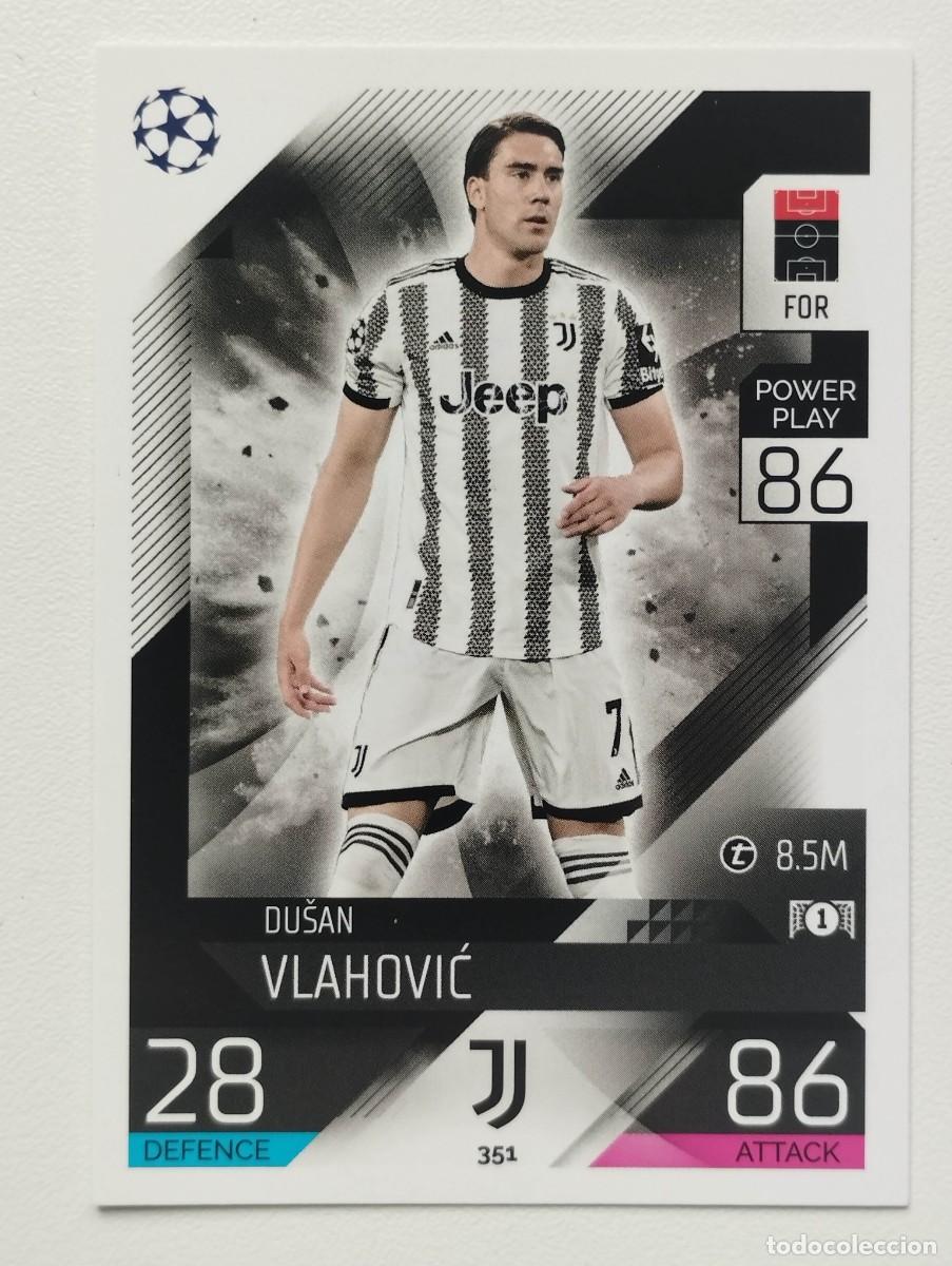 Cromos de f&uacute;tbol: CROMO CARD TOPPS MATCH ATTAX 2022 2023 22 23 DUSAN VLAHOVIC JUVENTUS