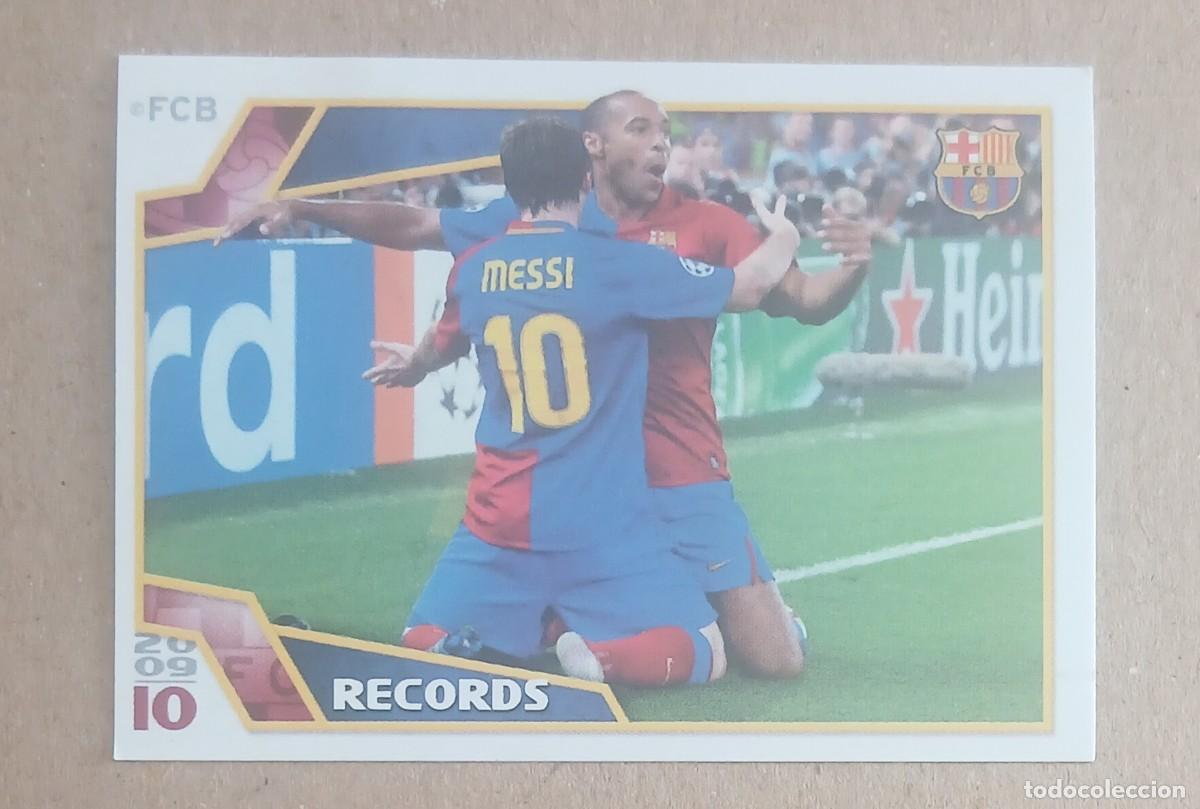 Figurine di Calcio: CROMO n&ordm; 174 MESSI Y HENRY COLECCI&Oacute;N EL BAR&Ccedil;A DE LAS SEIS COPAS 2009-2010 DE PANINI.