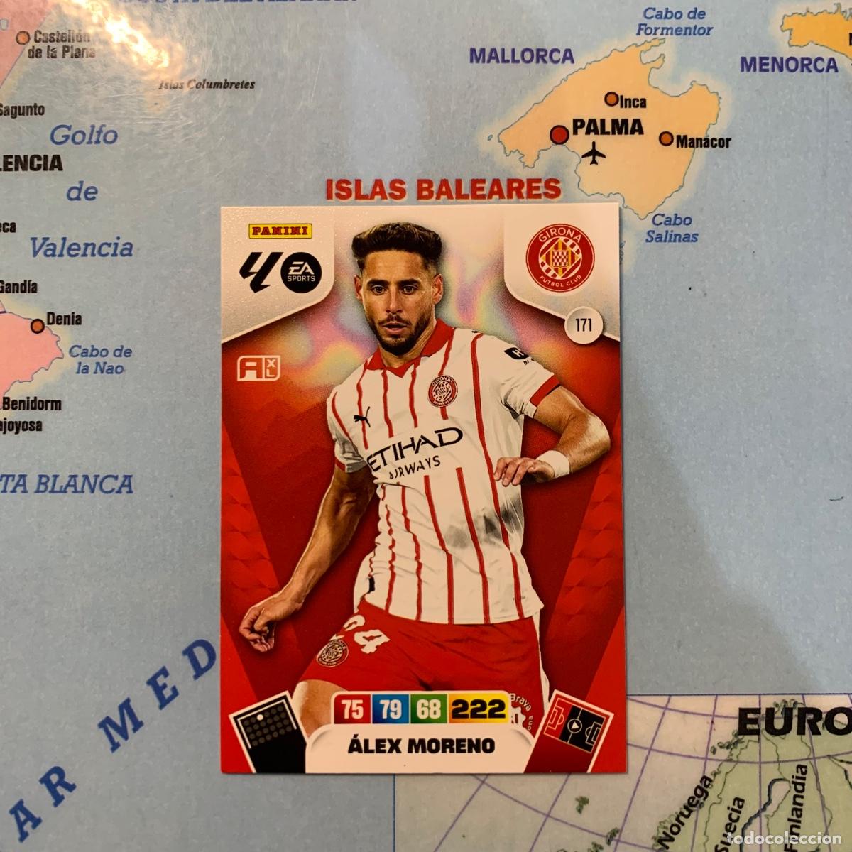 Cromos de F&uacute;tbol: &Aacute;lex moreno n&uacute;mero 171 del Girona cromo adrenalyn XL 25-26 2025-2026