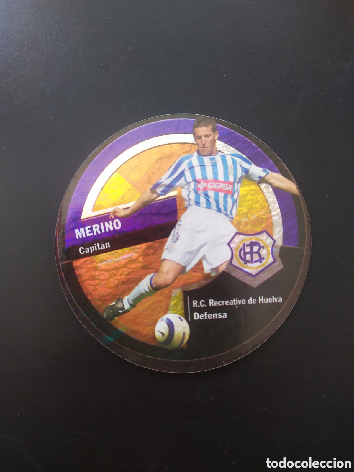 Cromos de F&uacute;tbol: Mundicromo circlecard danet 2006 2007 06 07 Merino n&deg; 485 Recreativo Huelva