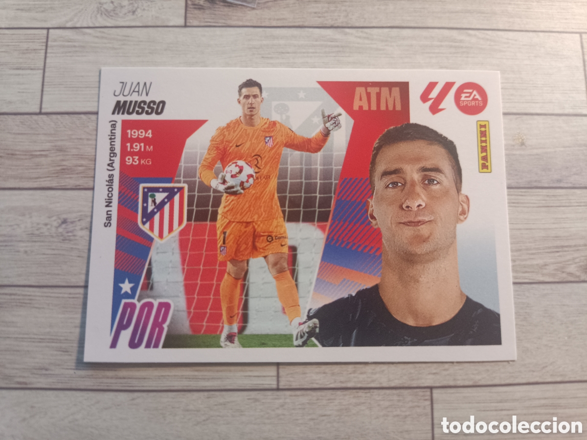 Figurine di Calcio: 4 MUSSO ATL&Eacute;TICO DE MADRID LIGA ESTE 2025 2026 PANINI 25 26 SIN PEGAR