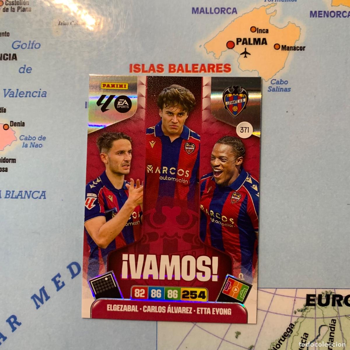 Fu&szlig;ball-Sticker: Vamos numero 371 del Levante cromo adrenalyn XL 25-26 2025-2026