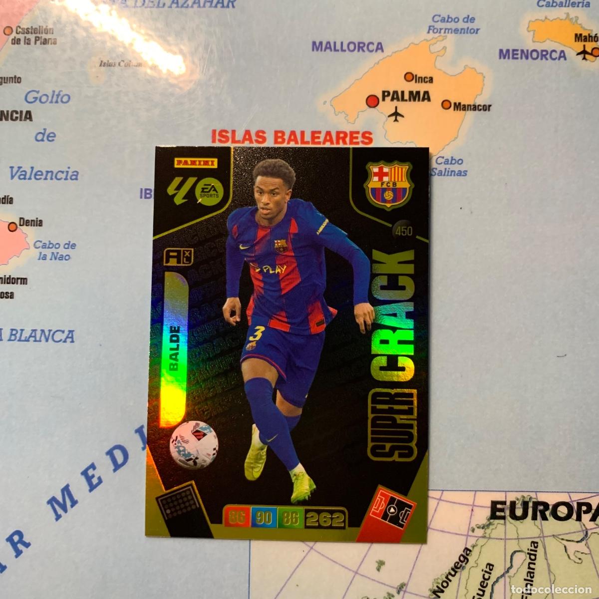 Cromos de F&uacute;tbol: Balde S&uacute;per Crack n&uacute;mero 450 Del Barcelona cromo adrenalyn XL 25-26 2025-2026