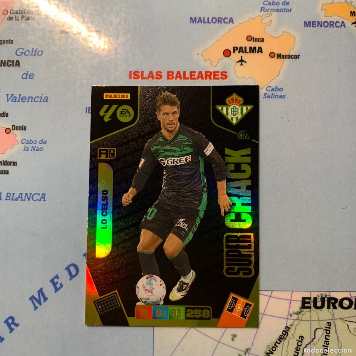 Cromos de F&uacute;tbol: Lo Celso S&uacute;per Crack n&uacute;mero 455 Del Betis cromo adrenalyn XL 25-26 2025-2026