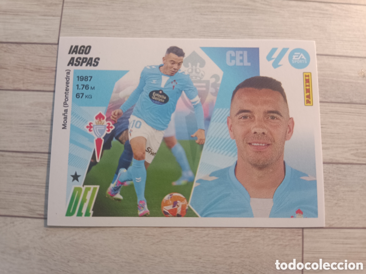Cromos de F&uacute;tbol: 20 IAGO ASPAS REAL CLUB CELTA LIGA ESTE 2025 2026 PANINI 25 26 SIN PEGAR