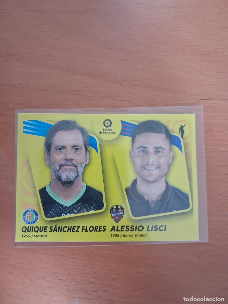 Cartes &agrave; collectionner de Football: Ediciones Este Liga 2021 2022 21 22 Mercado de invierno Entrenadores 42 Alessio Lisci Quique Sanchez