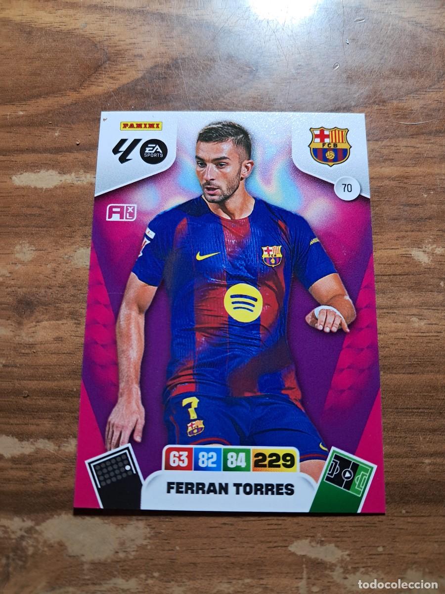Football Stickers: CARD ADRENALYN TEMPORADA 25/26: FERRAN TORRES (FC BARCELONA), N&deg; 70