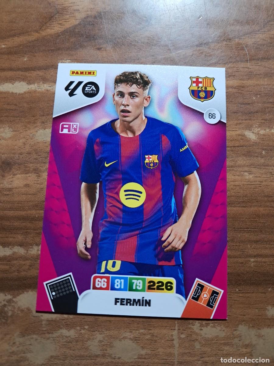 Cromos de F&uacute;tbol: CARD ADRENALYN TEMPORADA 25/26: FERMIN (FC BARCELONA), N&deg; 66