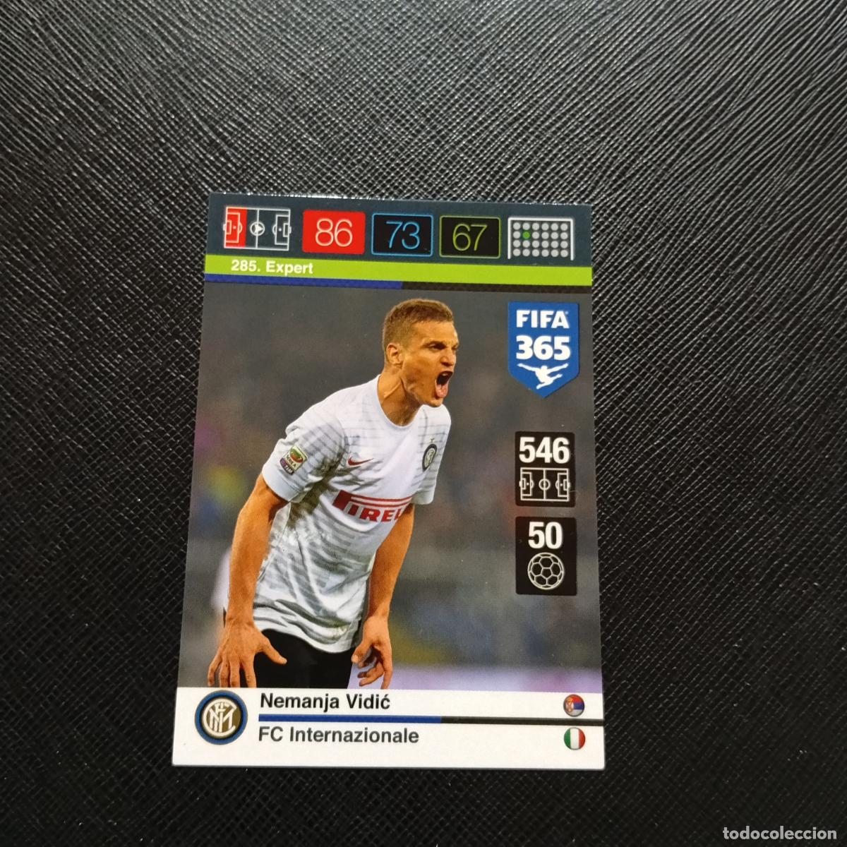 Cromos de Futebol: 285 VIDIC INTER MILAN ADRENALYN 2015 2016 FIFA 365 CROMO FUTBOL 15 16 - A96 PG1