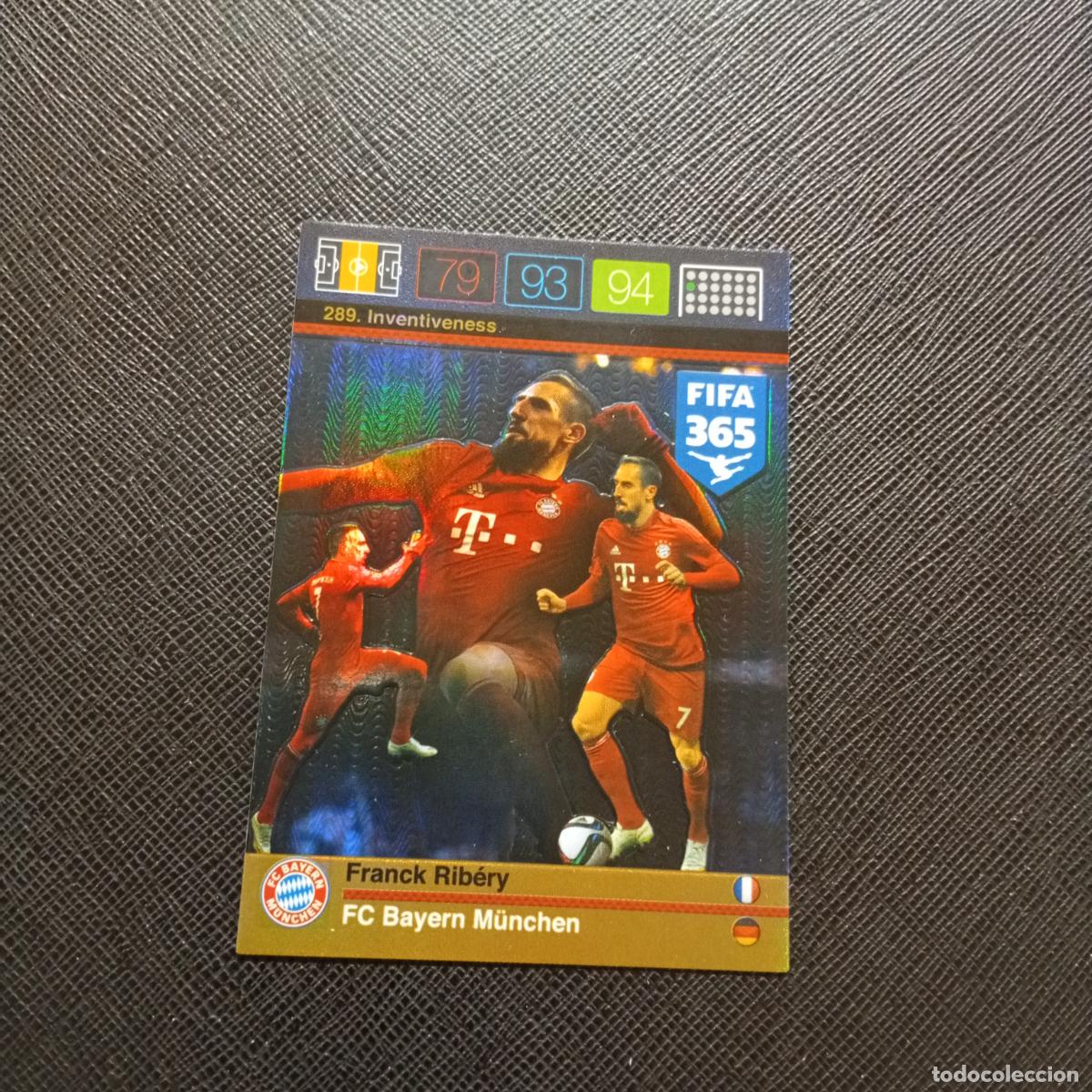 Cartes &agrave; collectionner de Football: 289 RIBERY BAYERN MUNICH ADRENALYN 2015 2016 FIFA 365 CROMO FUTBOL 15 16 - A96 PG1