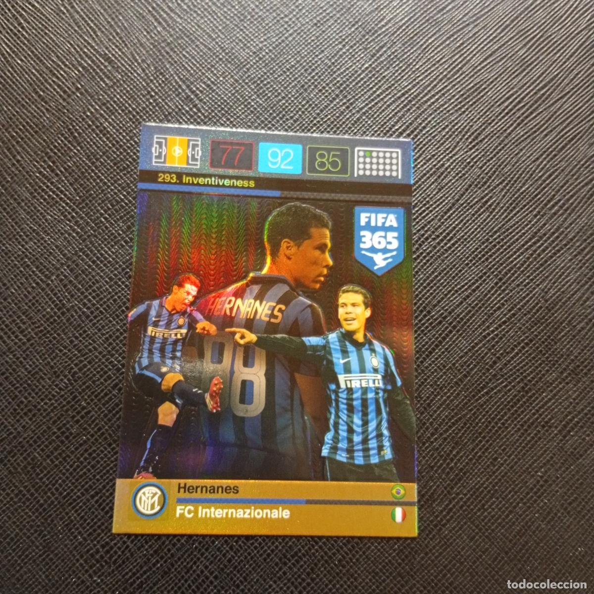 Cromos de F&uacute;tbol: 293 HERNANES INTER MILAN ADRENALYN 2015 2016 FIFA 365 CROMO FUTBOL 15 16 - A96 PG1