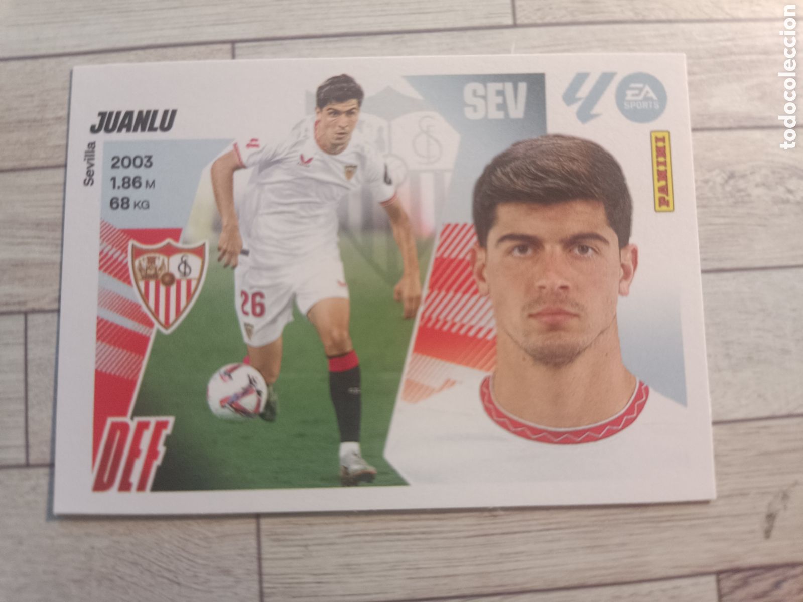 Cromos de F&uacute;tbol: 6 JUANLU SEVILLA LIGA ESTE 2025 2026 PANINI 25 26 SIN PEGAR
