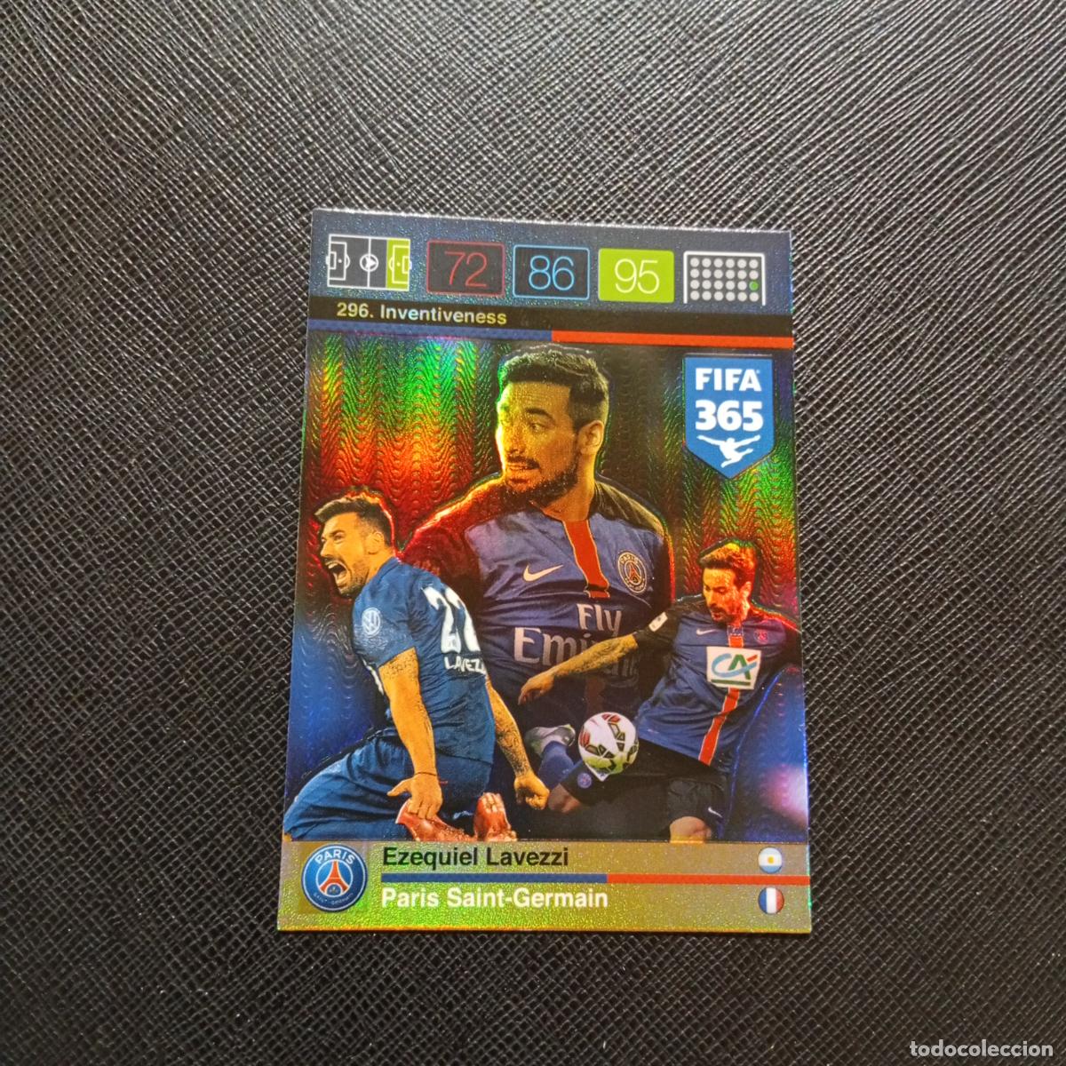 Cromos de F&uacute;tbol: 296 LAVEZZI PSG ADRENALYN 2015 2016 FIFA 365 CROMO FUTBOL 15 16 - A96 PG10