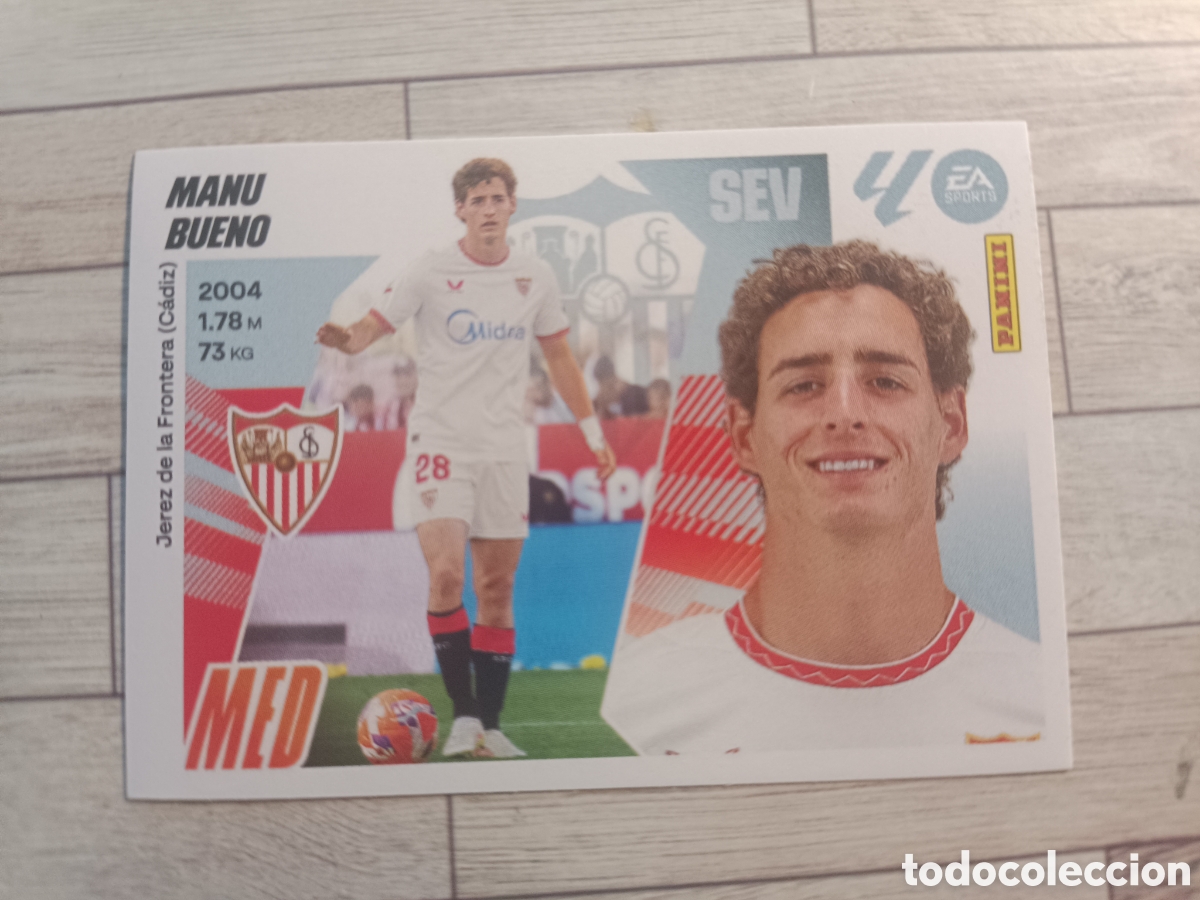 Cartes &agrave; collectionner de Football: 15 MANU BUENO SEVILLA LIGA ESTE 2025 2026 PANINI 25 26 SIN PEGAR