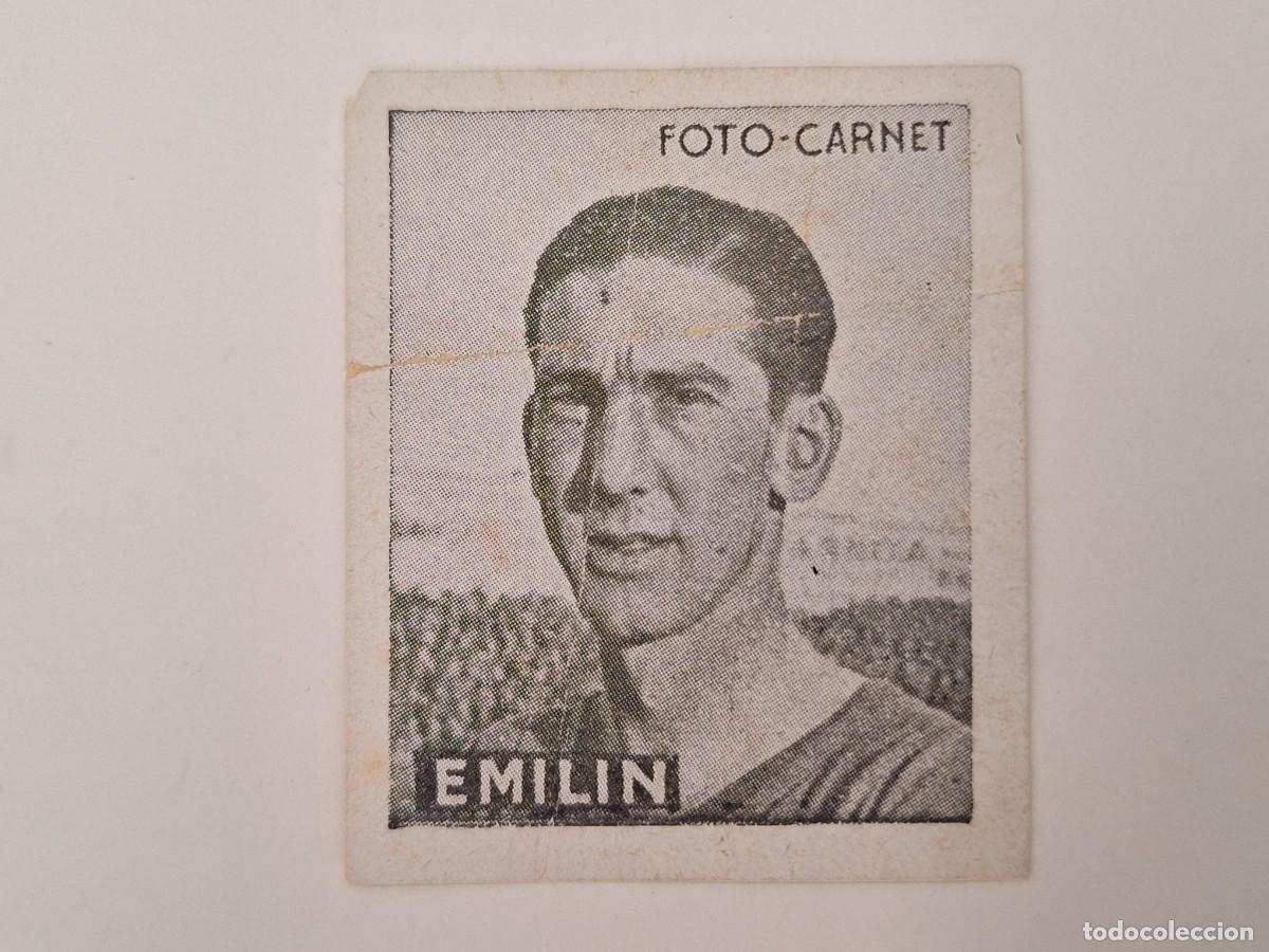Cartes &agrave; collectionner de Football: CROMO FUTBOL EMILIN OVIEDO FOTO CARNET EDITORIAL CISNE TEMPORADA 1942 1943 NUNCA PEGADOS RV