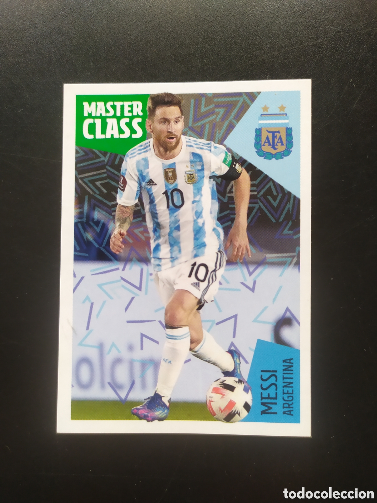 Cromos de F&uacute;tbol: FIFA WORLD CUP 2022 QATAR idolos Roja Carrefour panini Messi n&deg; 61 Argentina