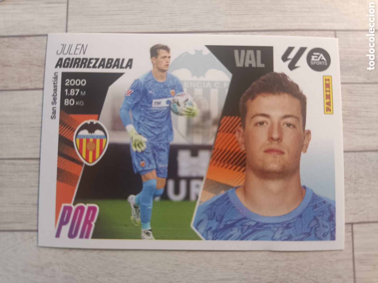 Cromos de F&uacute;tbol: 4 AGIRREZABALA VALENCIA LIGA ESTE 2025 2026 PANINI 25 26 SIN PEGAR