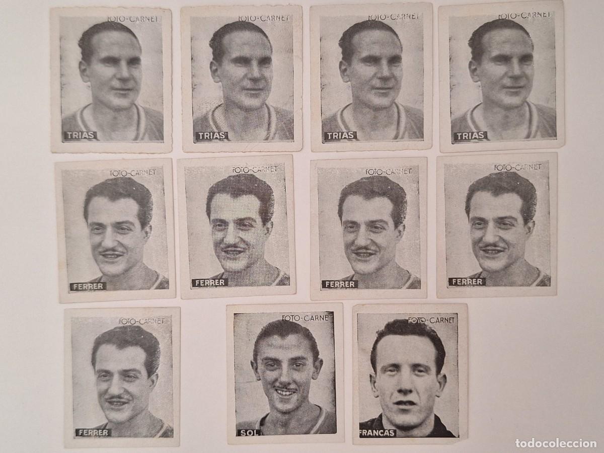 Cromos de F&uacute;tbol: LOTE 11 CROMOS FUTBOL GERONA GIRONA FOTO CARNET EDITORIAL CISNE 1942 1943 REPETIDOS NUNCA PEGADOS RV