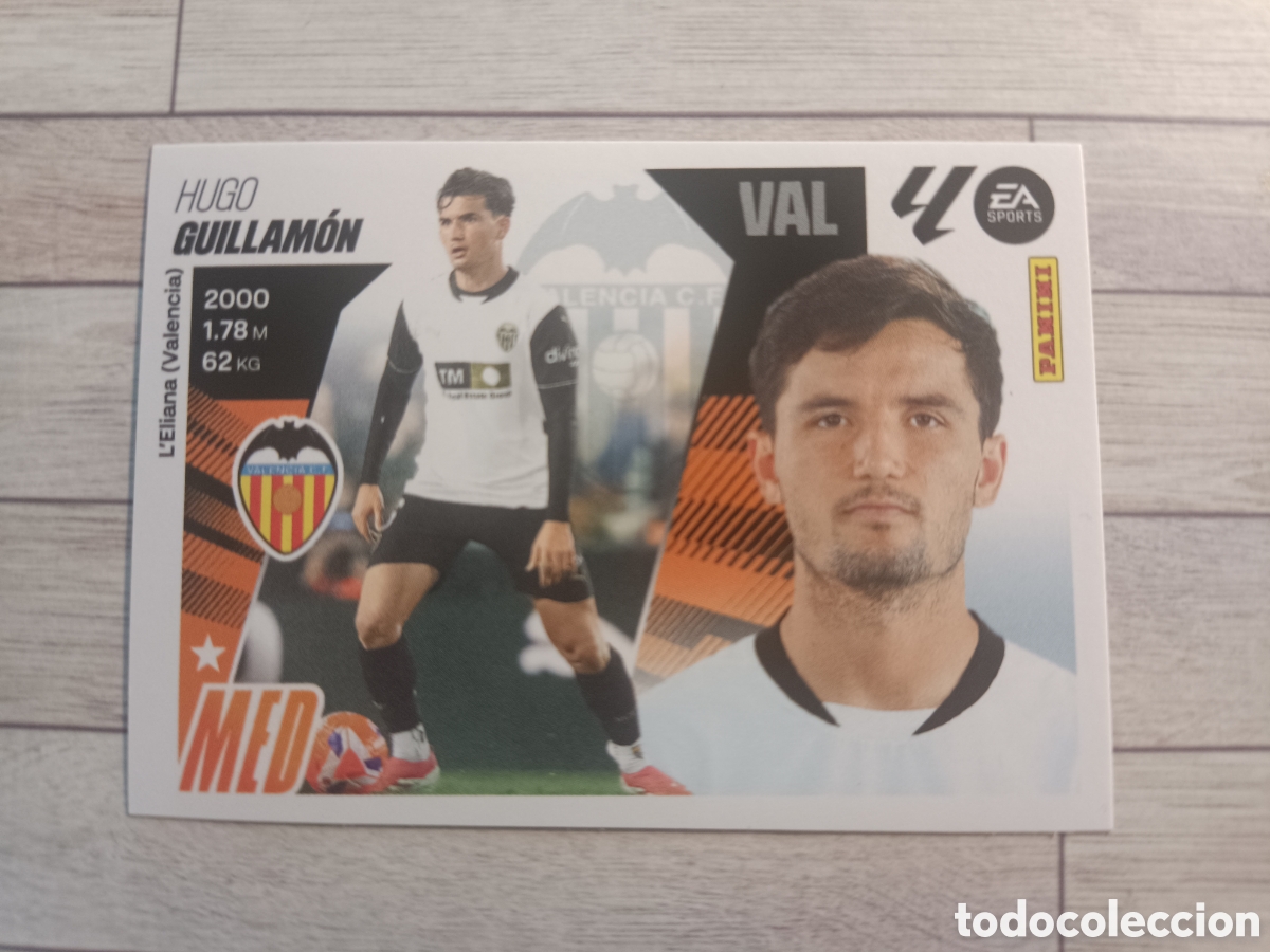 Cromos de F&uacute;tbol: 12 GUILLAMON VALENCIA LIGA ESTE 2025 2026 PANINI 25 26 SIN PEGAR