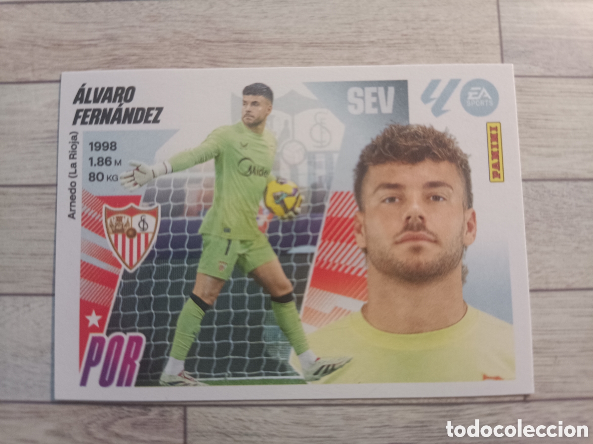 Cromos de F&uacute;tbol: 4 ALVARO FERNANDEZ SEVILLA LIGA ESTE 2025 2026 PANINI 25 26 SIN PEGAR