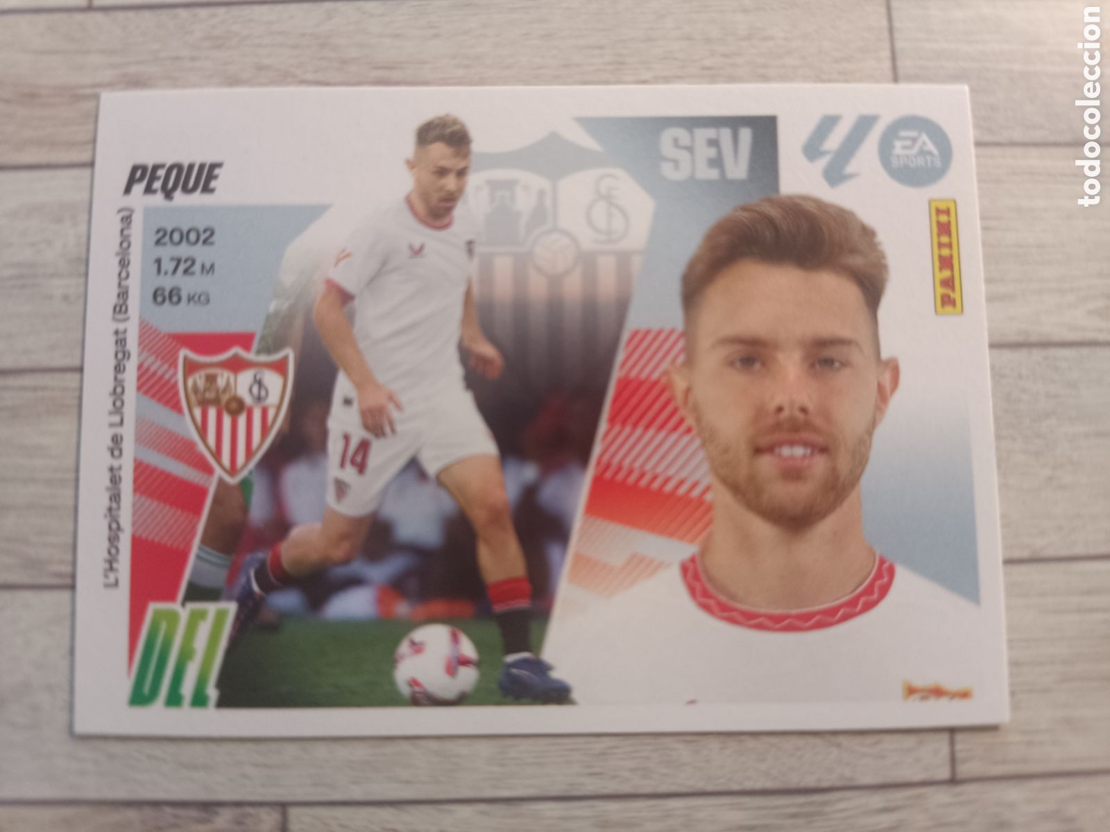Cromos de F&uacute;tbol: 16 PEQUE SEVILLA LIGA ESTE 2025 2026 PANINI 25 26 SIN PEGAR