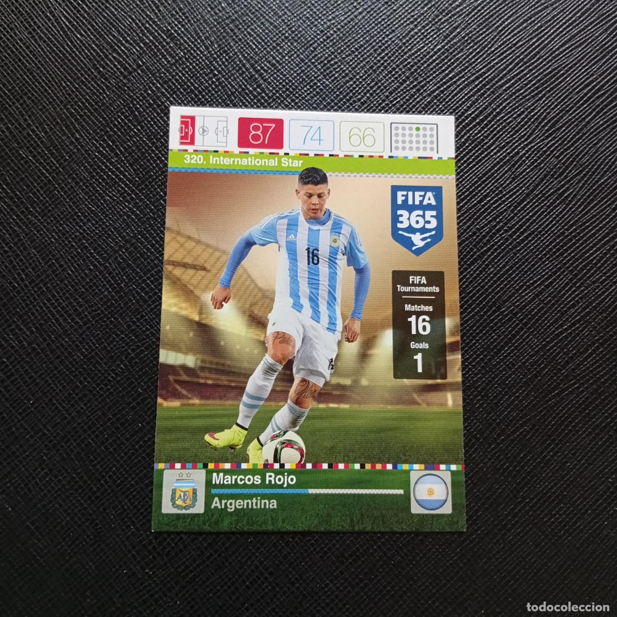 Cromos de F&uacute;tbol: 320 MARCOS ROJO ARGENTINA ADRENALYN 2015 2016 FIFA 365 CROMO FUTBOL 15 16 - A96 PG46