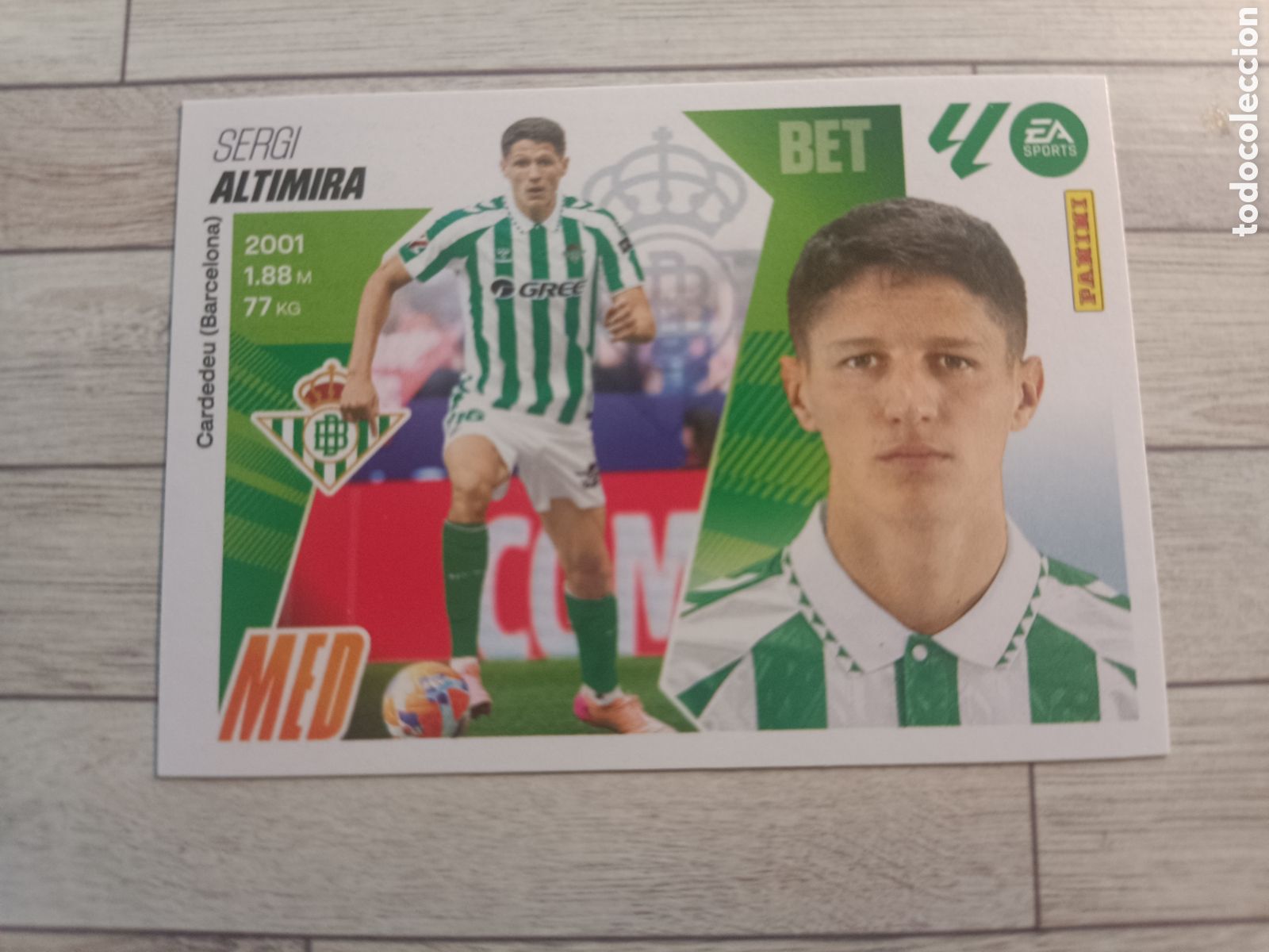 Cromos de F&uacute;tbol: 12 ALTIMIRA REAL BETIS LIGA ESTE 2025 2026 PANINI 25 26 SIN PEGAR