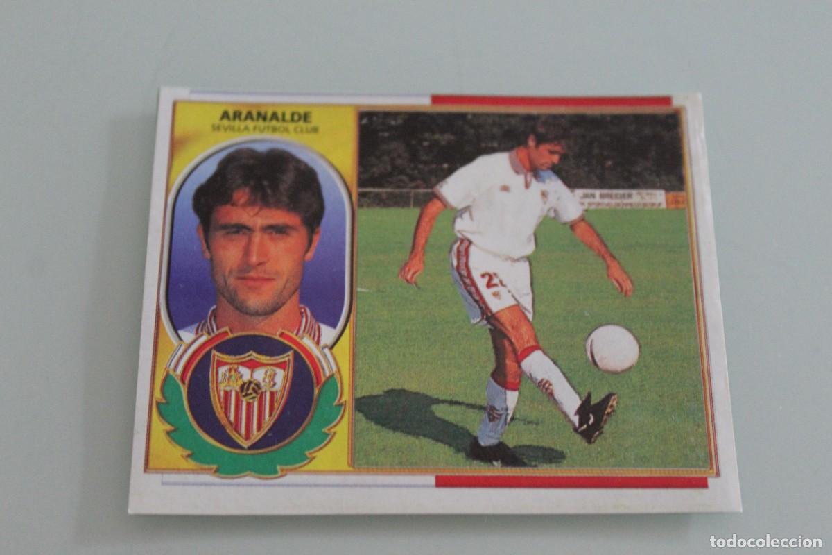 Cromos de F&uacute;tbol: ESTE 96 97 ARANALDE FICHAJE N&ordm; 35 RECUPERADO &Aacute;LBUM