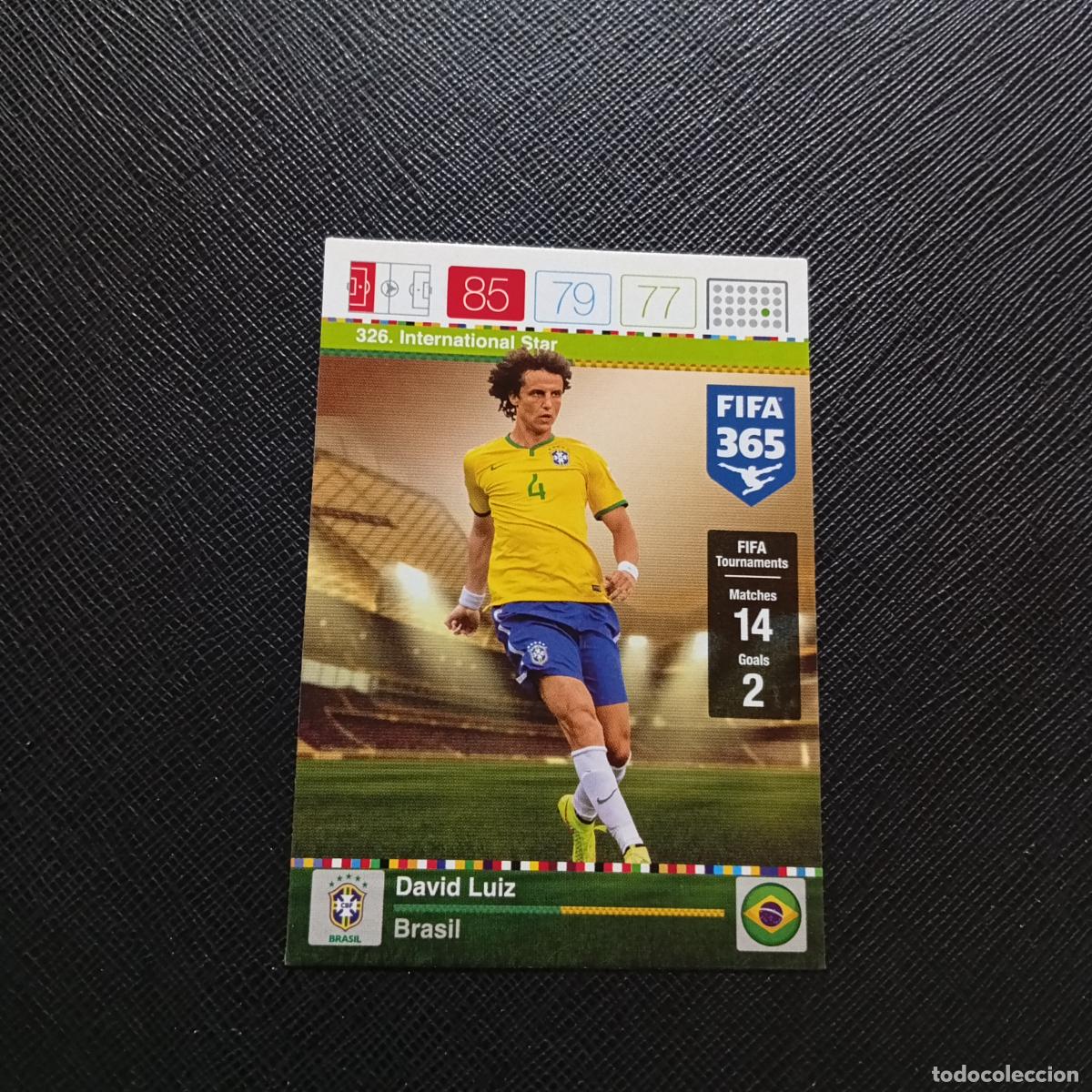 Cromos de F&uacute;tbol: 326 DAVID LUIZ BRASIL ADRENALYN 2015 2016 FIFA 365 CROMO FUTBOL 15 16 - A96 PG73