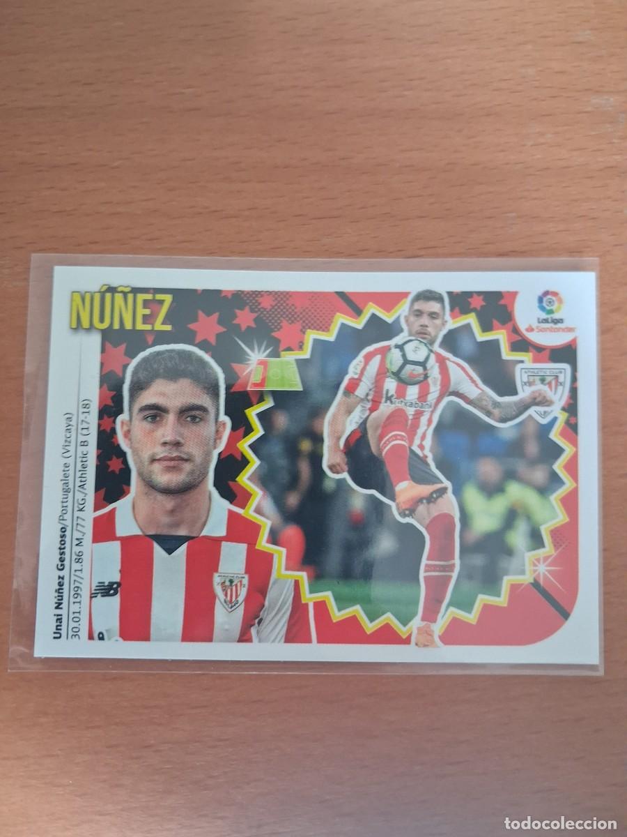 Cromos de F&uacute;tbol: Ediciones Este Liga 2018 2019 18 19 Athletic Club 6 Nu&ntilde;ez