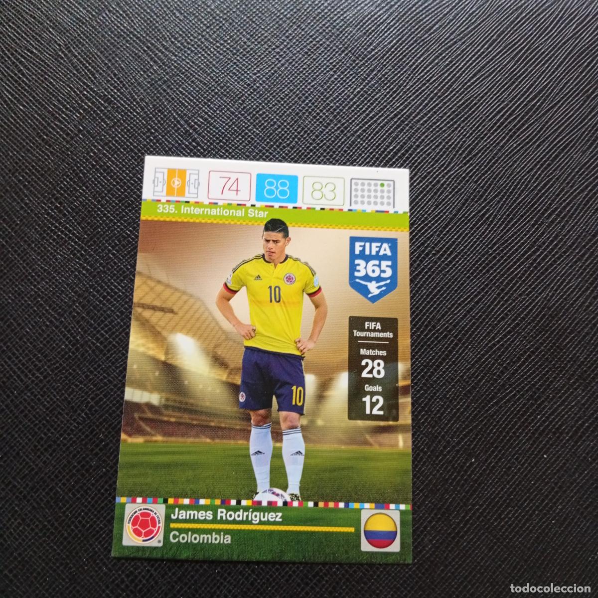 Cromos de F&uacute;tbol: 335 JAMES RODRIGUEZ COLOMBIA ADRENALYN 2015 2016 FIFA 365 CROMO FUTBOL 15 16 - A96 PG82