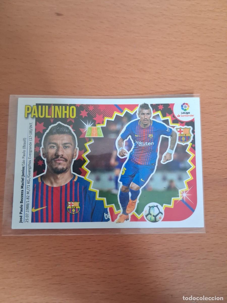 Cromos de F&uacute;tbol: Ediciones Este Liga 2018 2019 18 19 FC Barcelona 10 Paulinho