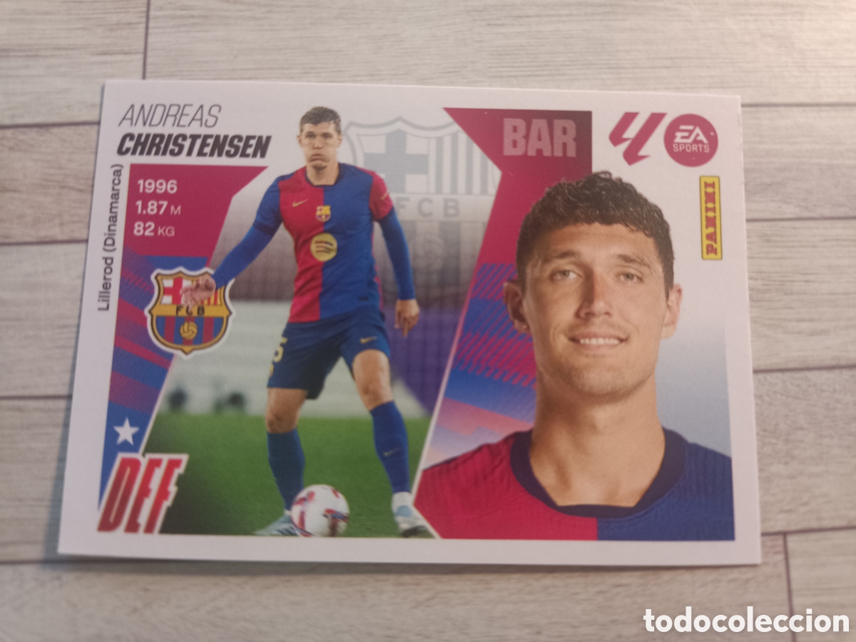 Cromos de F&uacute;tbol: 8B CHRISTENSEN BARCELONA 8 B LIGA ESTE 2025 2026 PANINI 25 26 SIN PEGAR