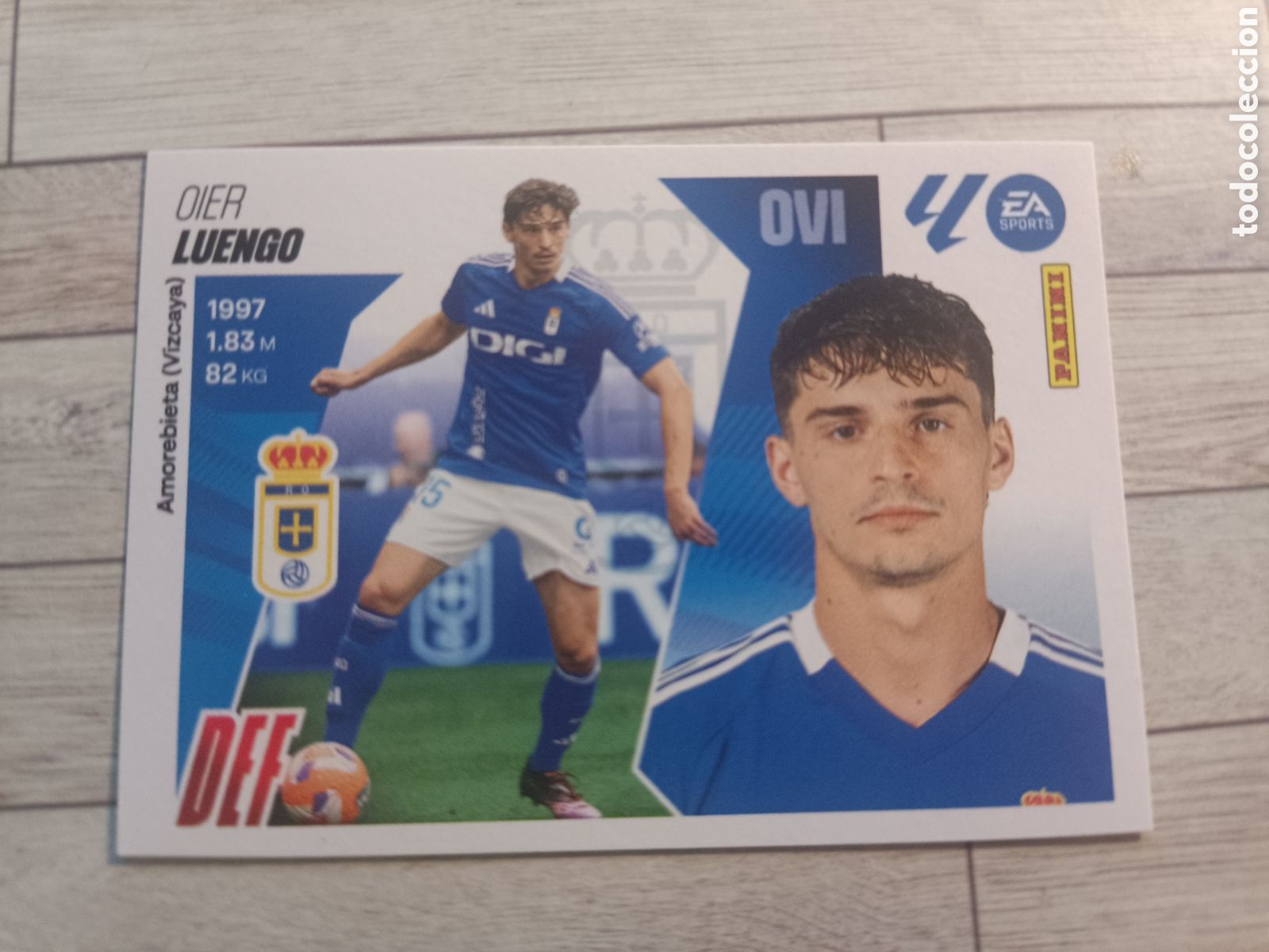 Football Stickers: 7 LUENGO REAL OVIEDO LIGA ESTE 2025 2026 PANINI 25 26 SIN PEGAR