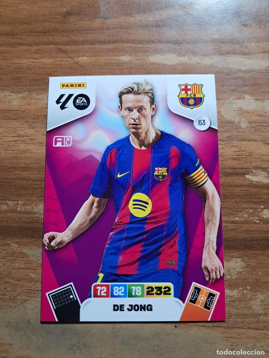 Cromos de F&uacute;tbol: CARD ADRENALYN TEMPORADA 25/26: DE JONG (FC BARCELONA), N&deg; 64
