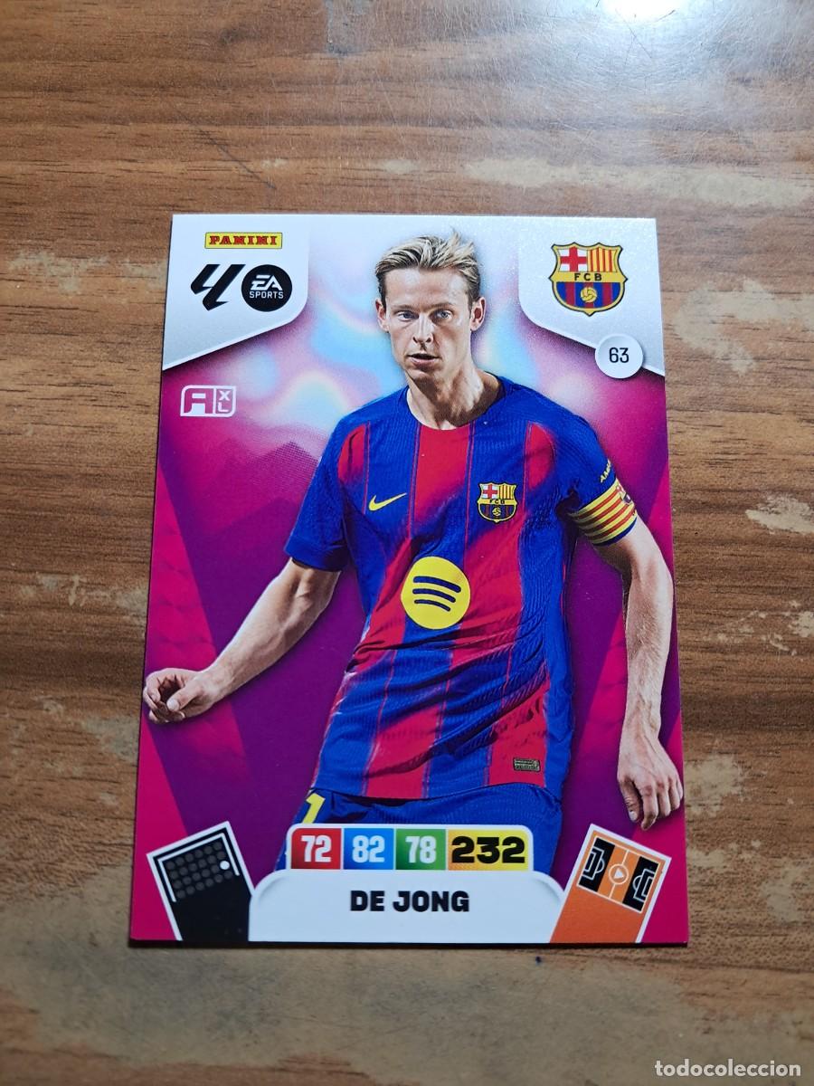 Cromos de F&uacute;tbol: CARD ADRENALYN TEMPORADA 25/26: DE JONG (FC BARCELONA), N&deg; 64