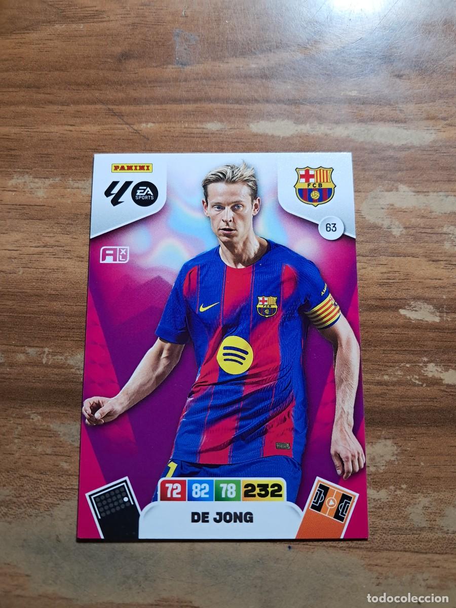 Cromos de F&uacute;tbol: CARD ADRENALYN TEMPORADA 25/26: DE JONG (FC BARCELONA), N&deg; 64