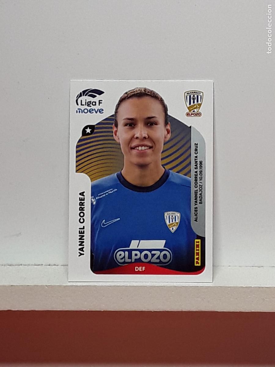 Cromos de F&uacute;tbol: LIGA FEMENINA 2025 2026 F 25 26 ALBUM PANINI LIGA N 9 ALHAMA EL POZO YANNEL CORREA