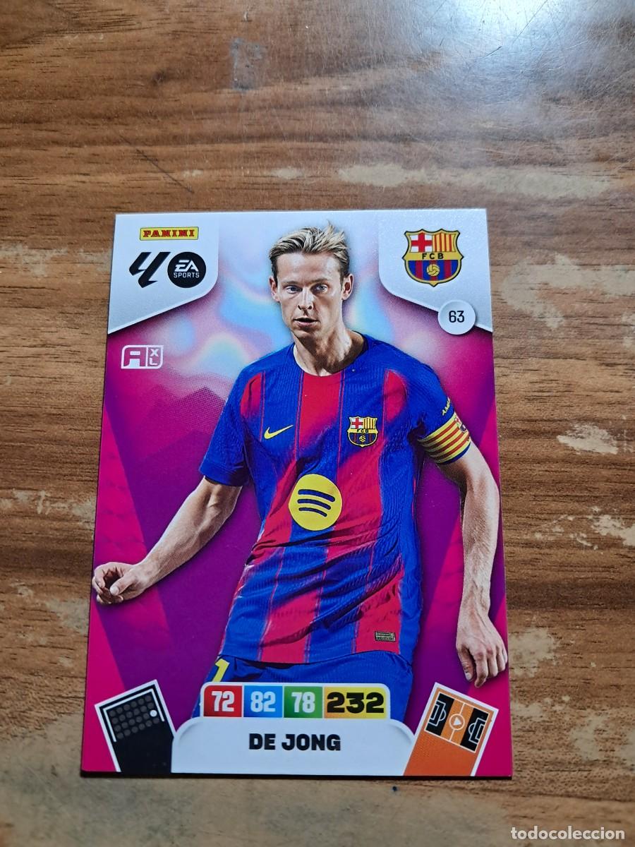 Cromos de F&uacute;tbol: CARD ADRENALYN TEMPORADA 25/26: DE JONG (FC BARCELONA), N&deg; 64