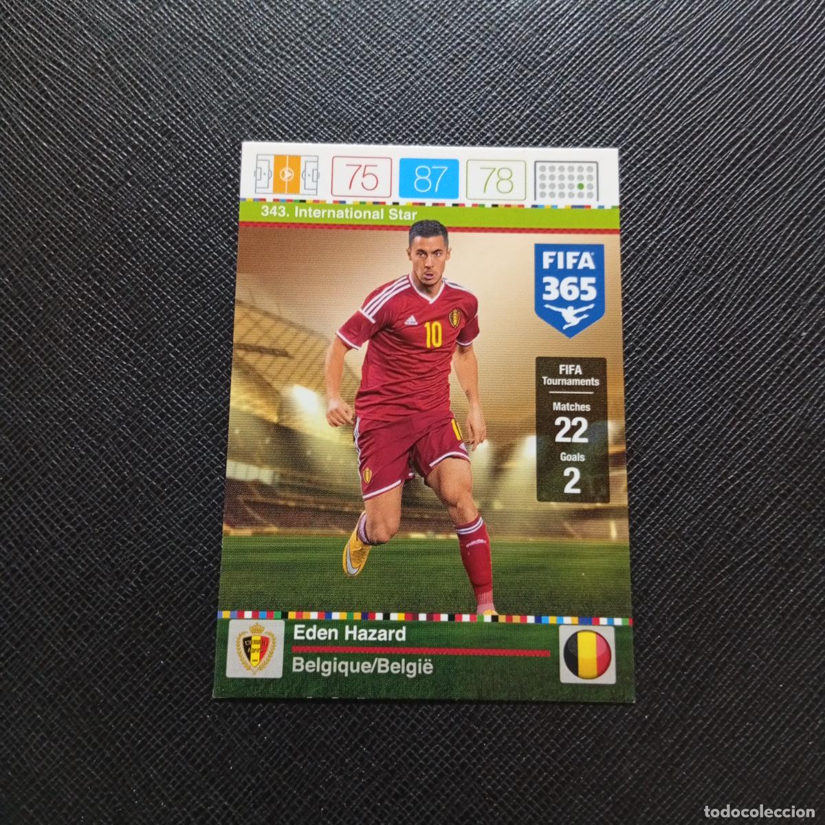 Cromos de F&uacute;tbol: 343 EDEN HAZARD BELGICA ADRENALYN 2015 2016 FIFA 365 CROMO FUTBOL 15 16 - A96 PG109